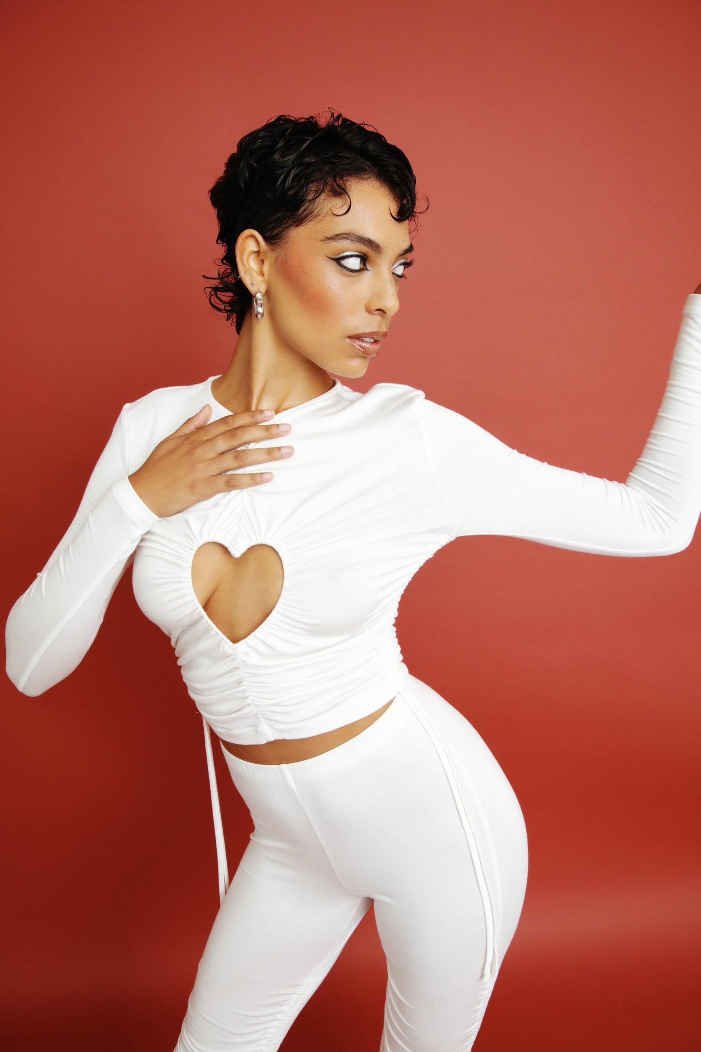 WLGTDWI Heart Cut-Out Top