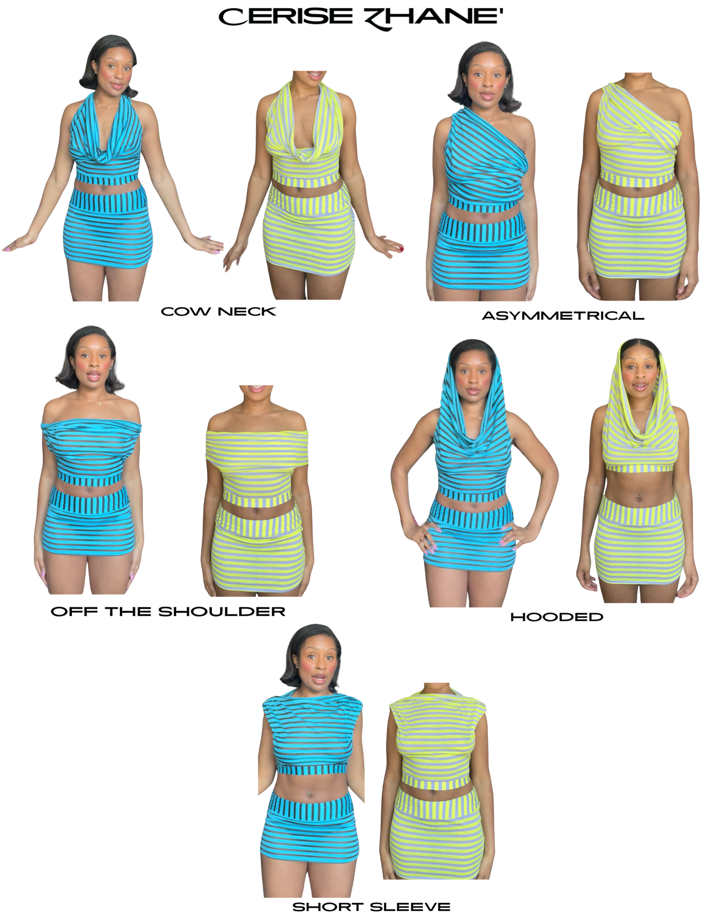 Plunge Multi-Wear Draped Blouse